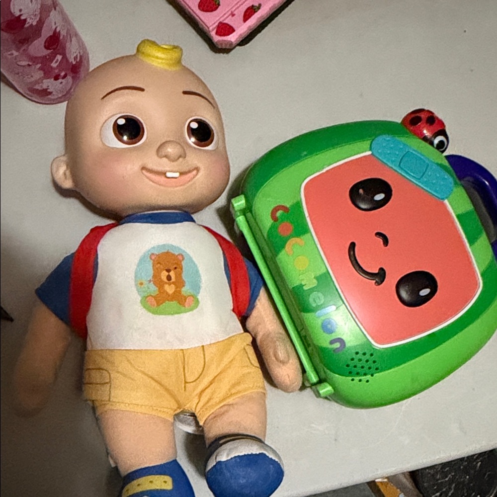 Musical JJ Cocomelon Toy with Green Learning Tablet